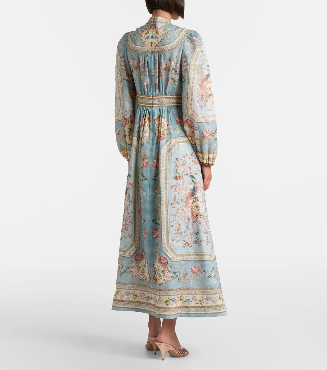 Zimmermann - Roselight floral linen midi dress