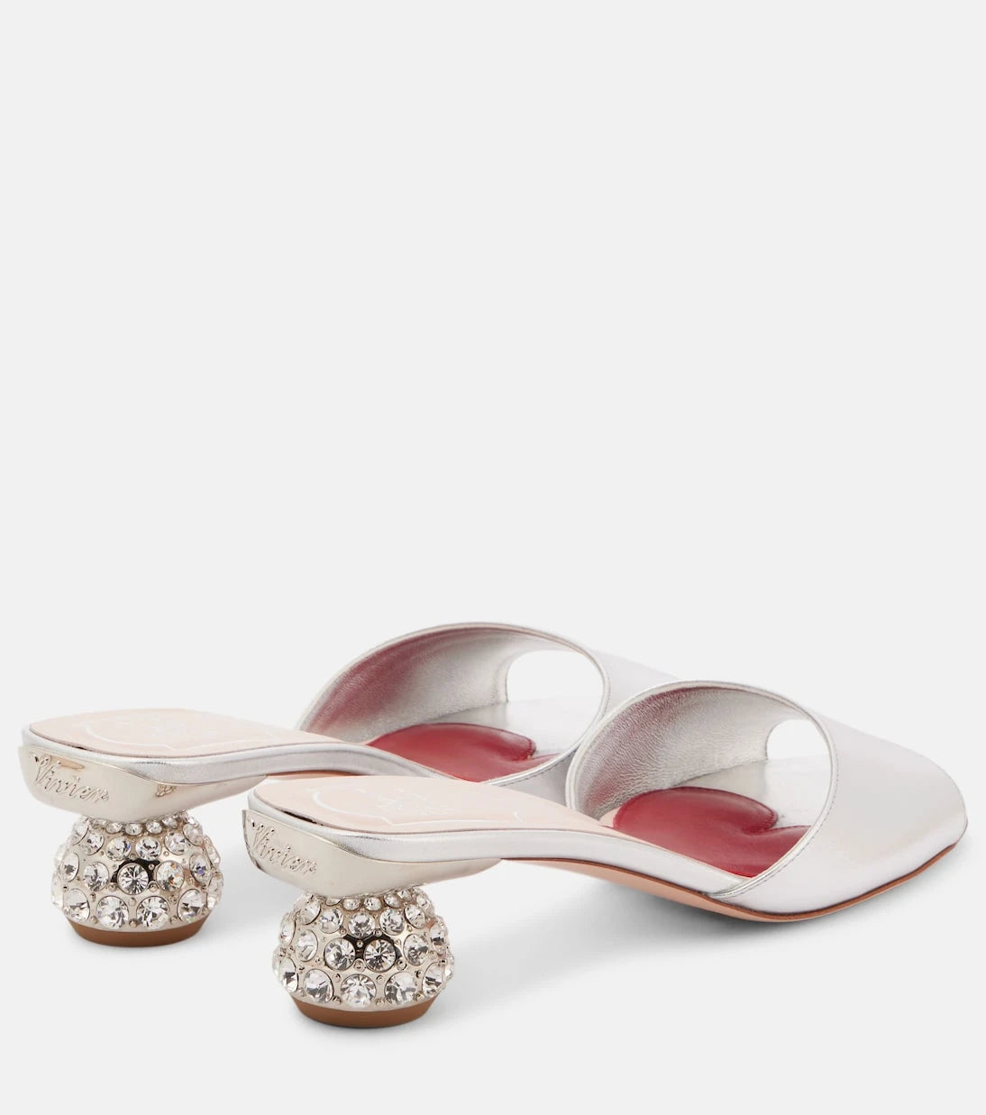 Roger Vivier - İşlemeli deri mule terlik
