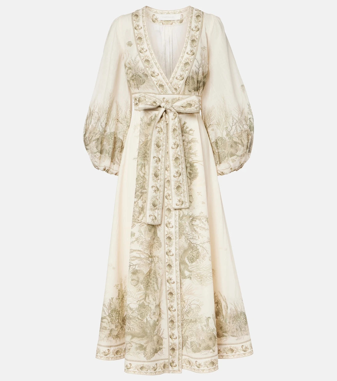 Zimmermann - Wanderlust printed cotton wrap dress