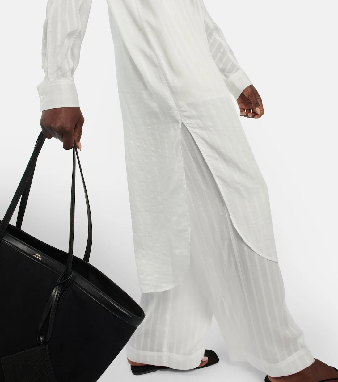 Toteme - Striped jacquard shirt dress