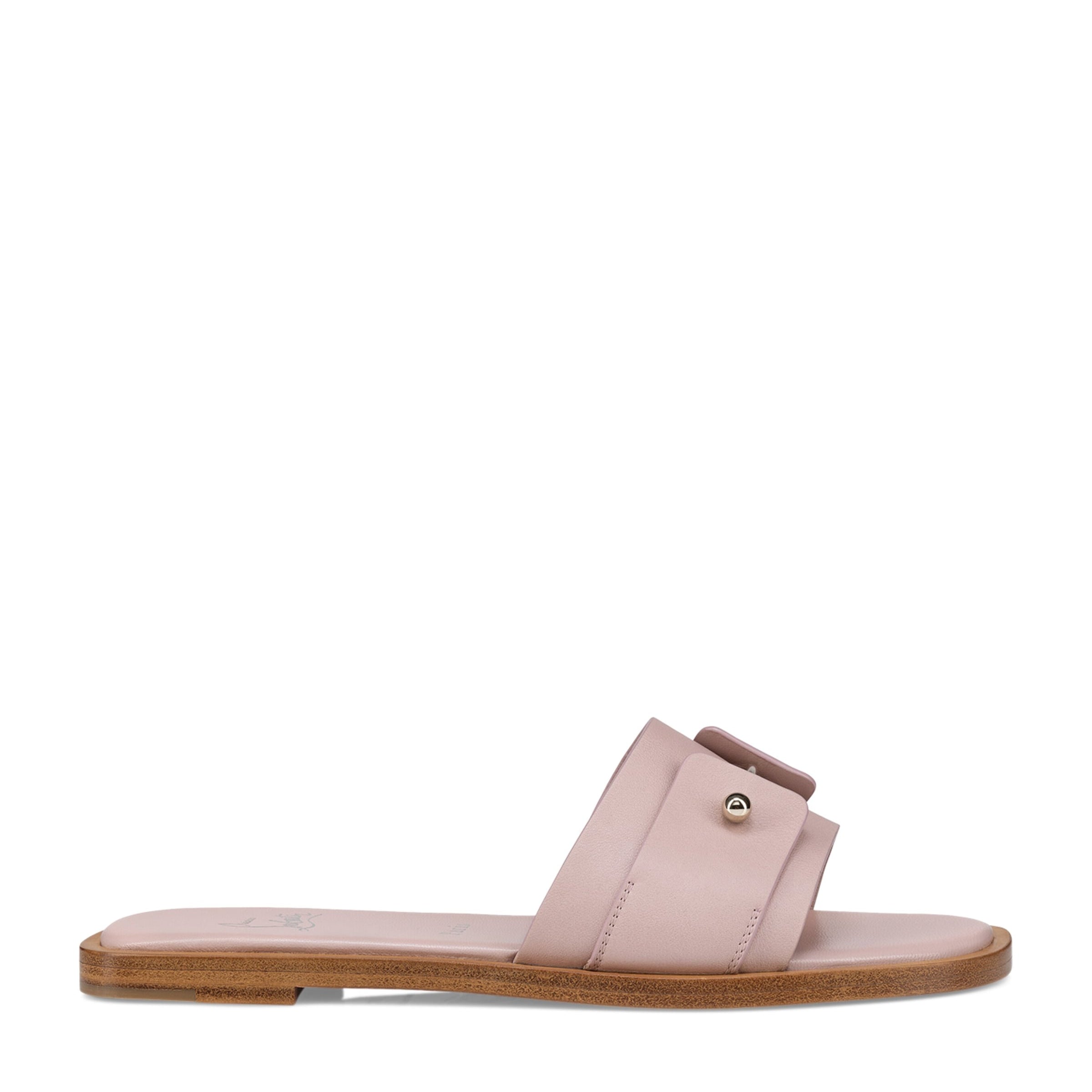 Pink Chambelimule Donna Calf Leather Mules