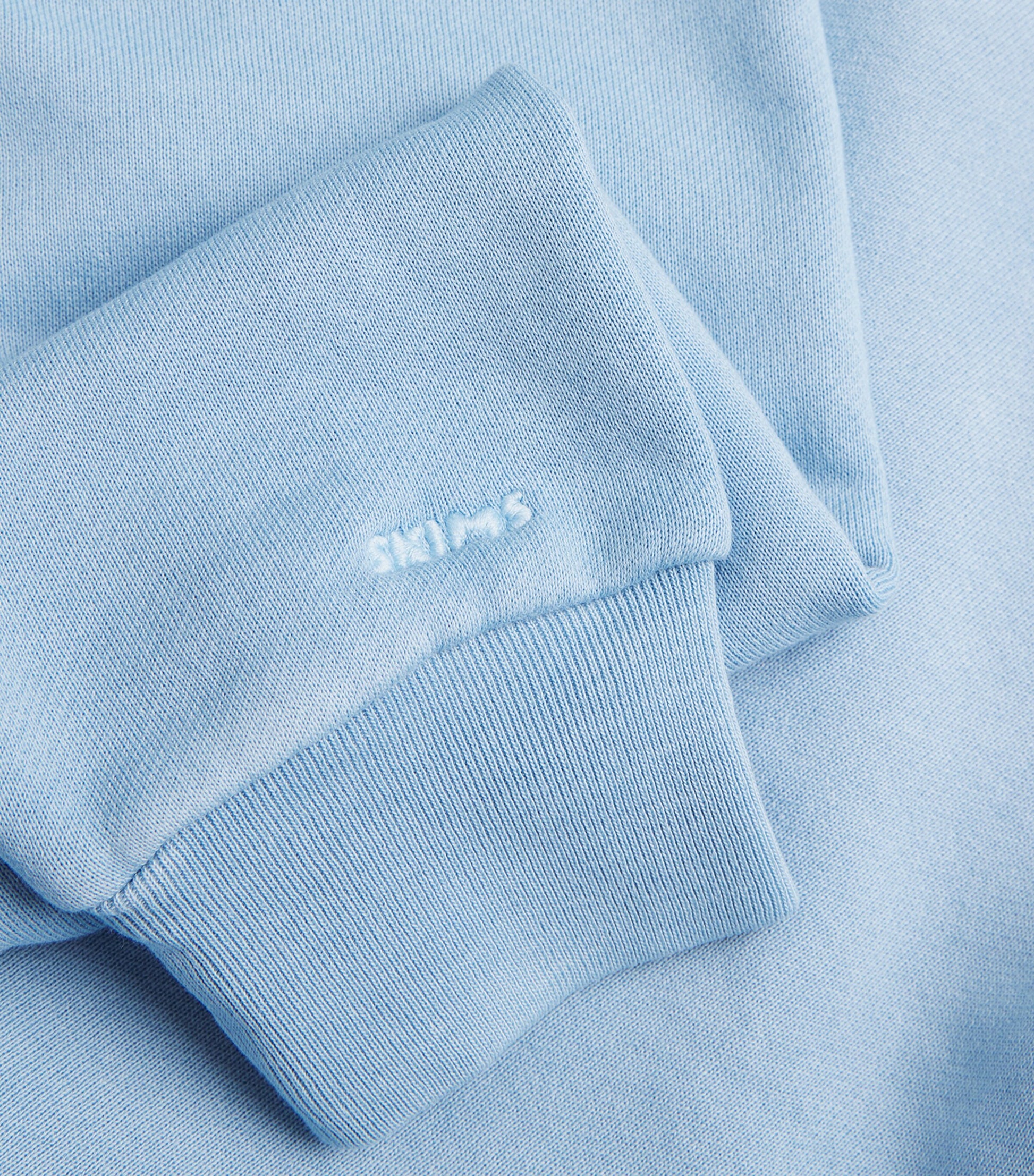 Blue French Terry Zip-Up Hoodie