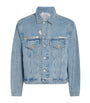 Blue Distressed Denim Jacket