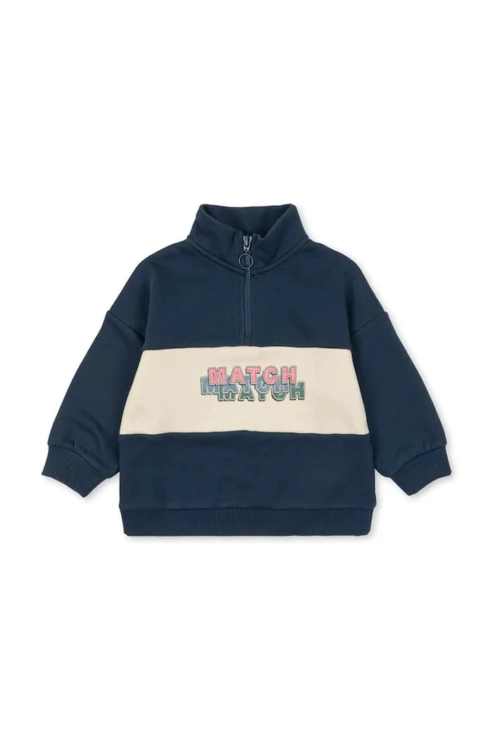 Детски суичър Konges Sløjd LOU HALF ZIP SWEAT OCS