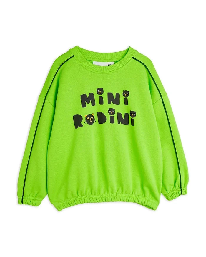 Mini Rodini Cats Çocuk Pamuklu Sweatshirt