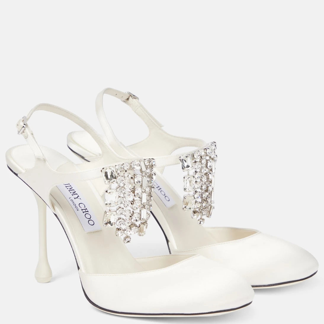 Jimmy Choo - Verity 95 embellished satin pumps