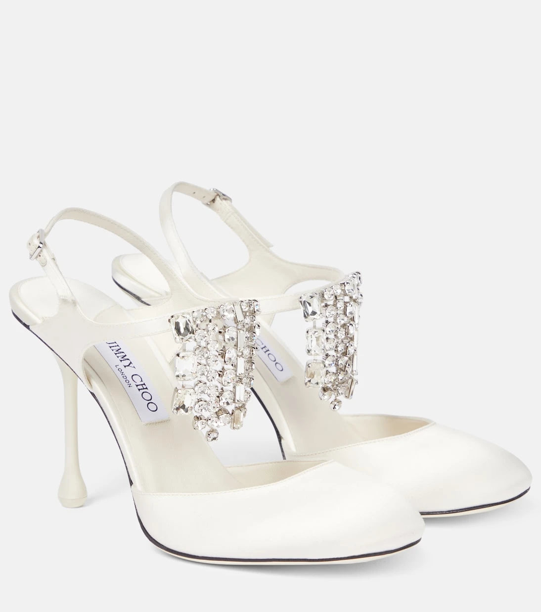 Jimmy Choo - Verity 95 embellished satin pumps
