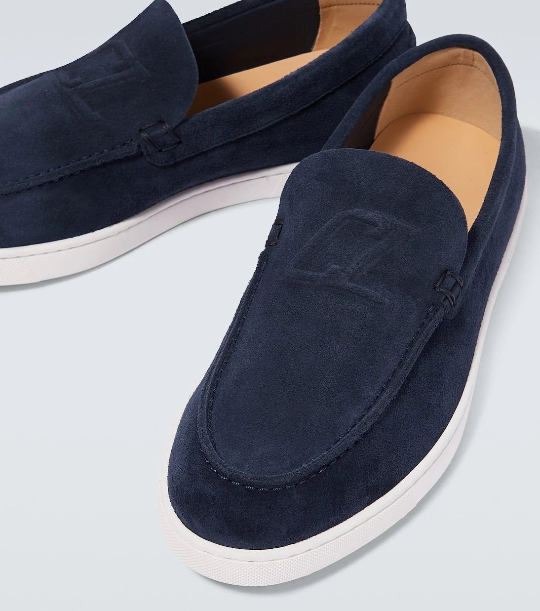 Christian Louboutin - Varsiboat suede loafers