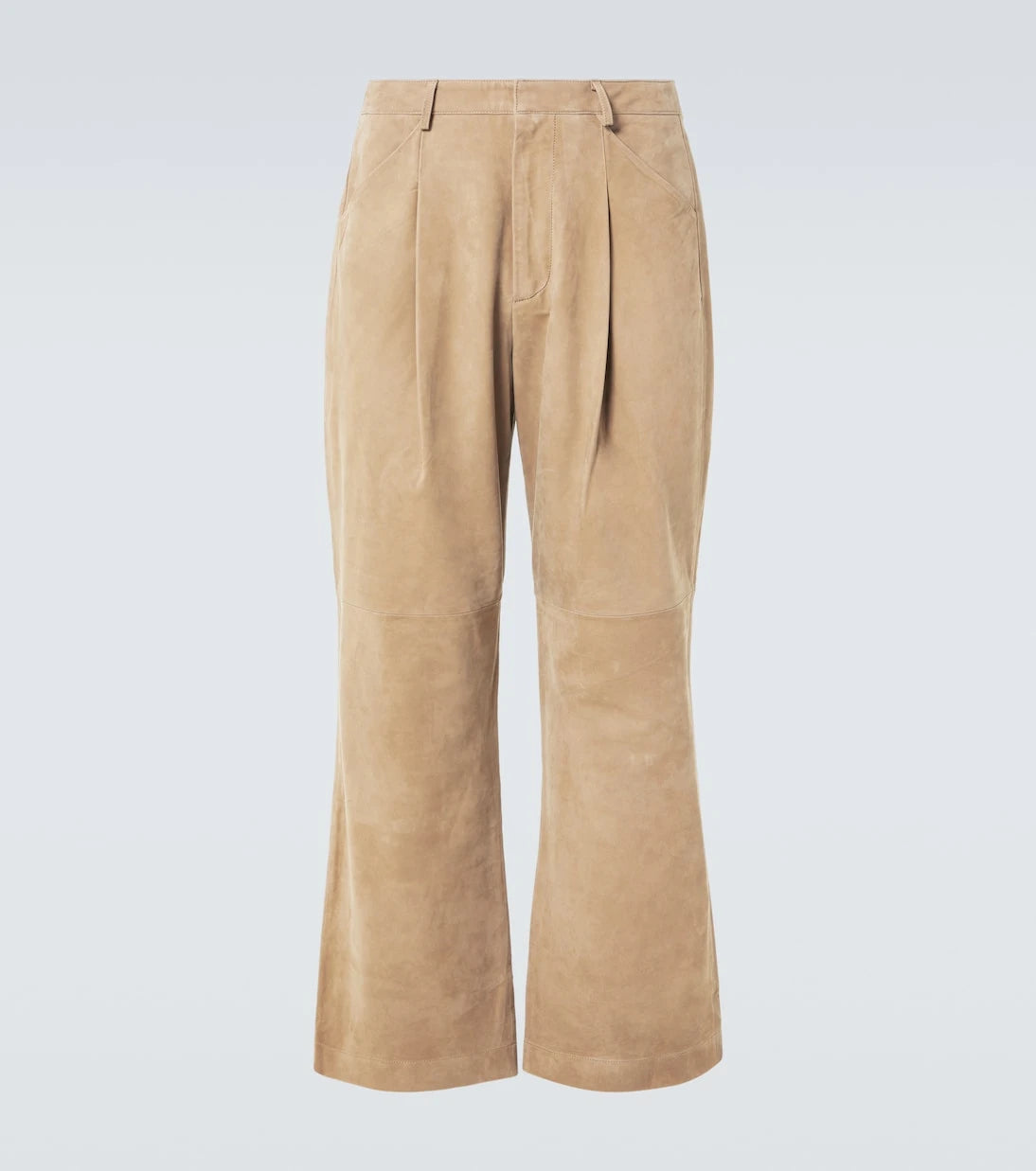 Entire Studios - DC mid-rise pleated suede wide-leg pants