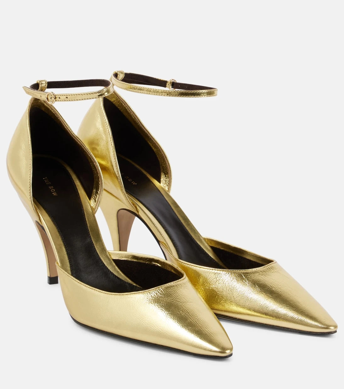 The Row - Liisa metallic leather pumps
