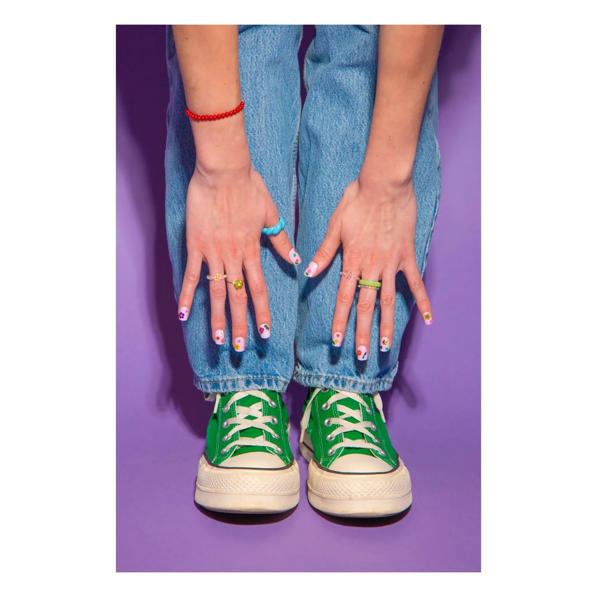 Omy - Flower nail stickers