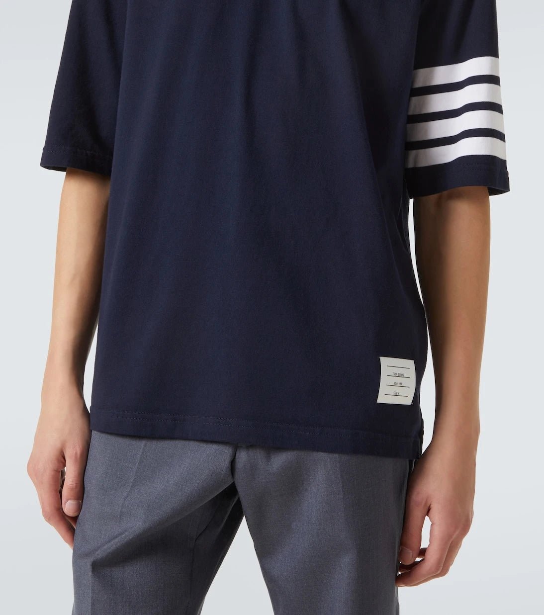 Thom Browne - 4-Bar cotton jersey T-shirt