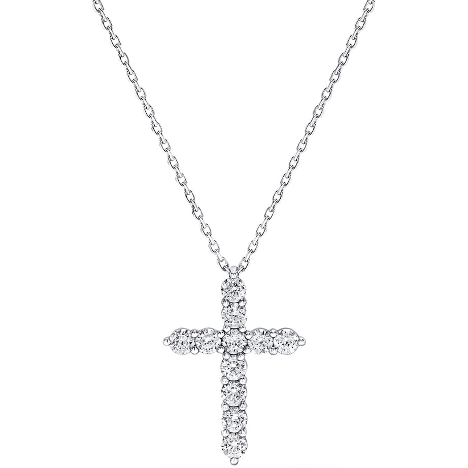 White Gold and Diamond Classic Necklace