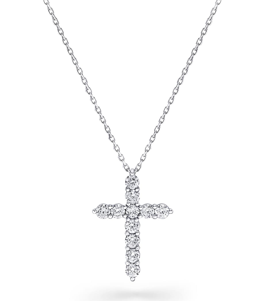 White Gold and Diamond Classic Necklace