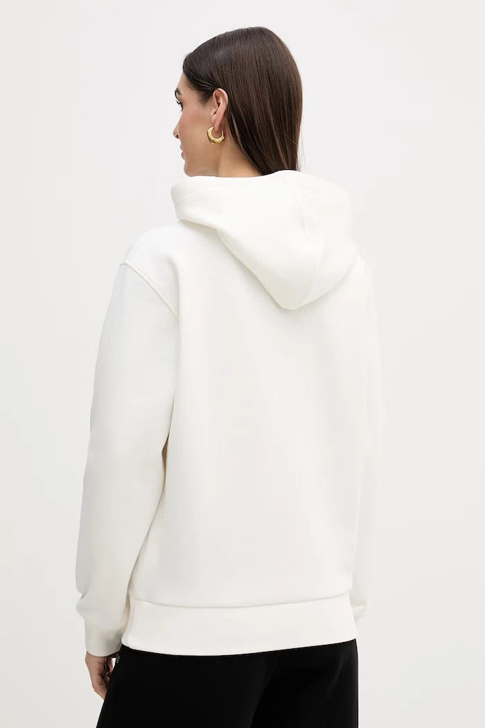 Lacoste суичър с качулка дамски с памук