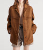 Brown Lambskin Suede Jacket