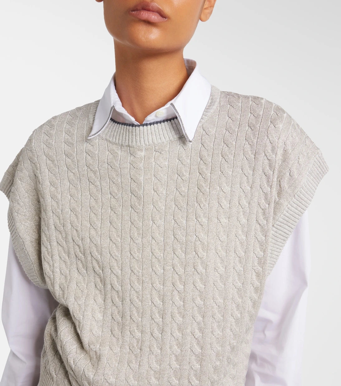 Brunello Cucinelli - Cable-knit cotton-blend sweater