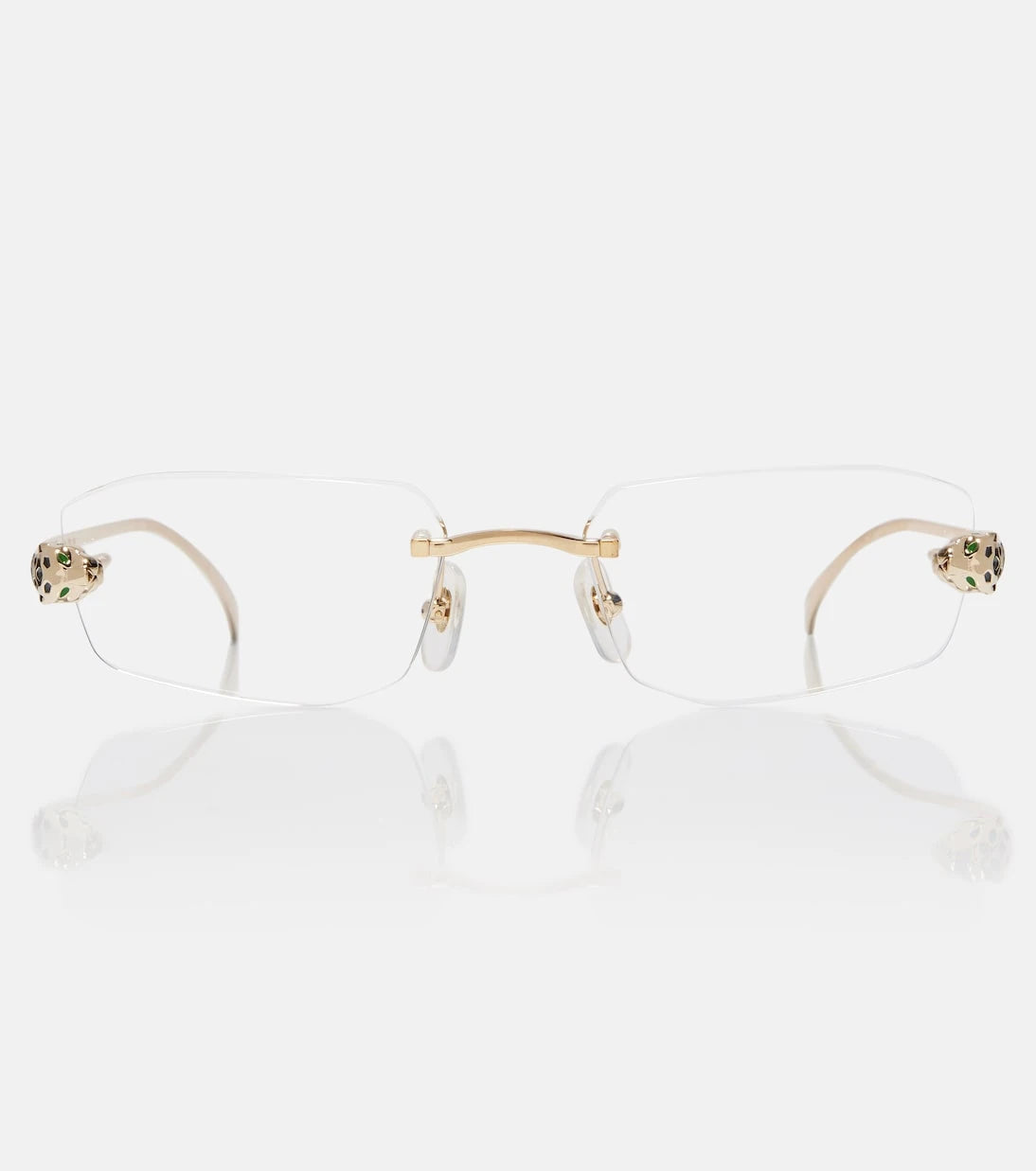 مجموعة كارتييه للنظارات - نظارات Panthère De Cartier الشمسية مستطيلة الشكل