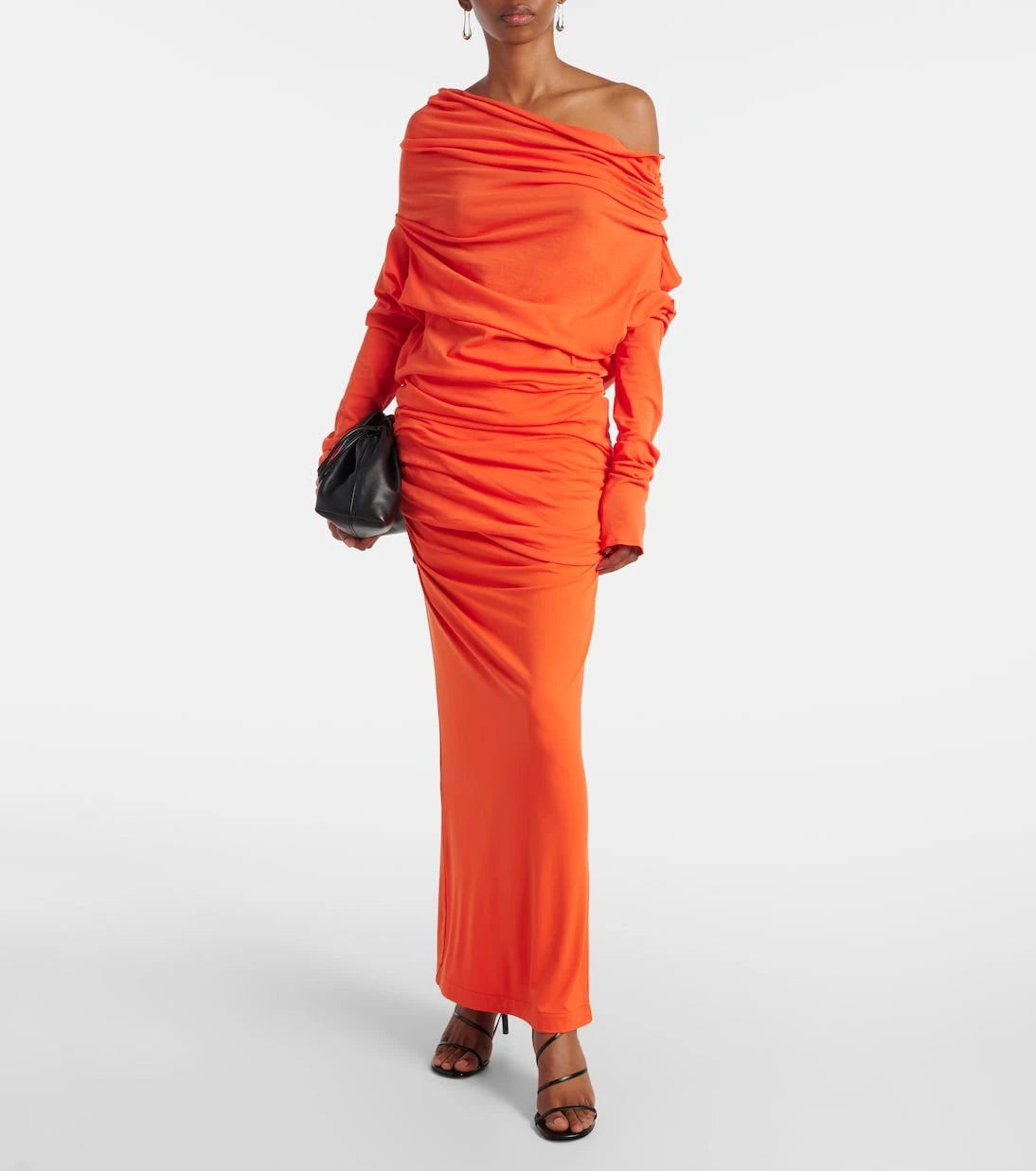 Entire Studios - Surge draped jersey maxi skirt
