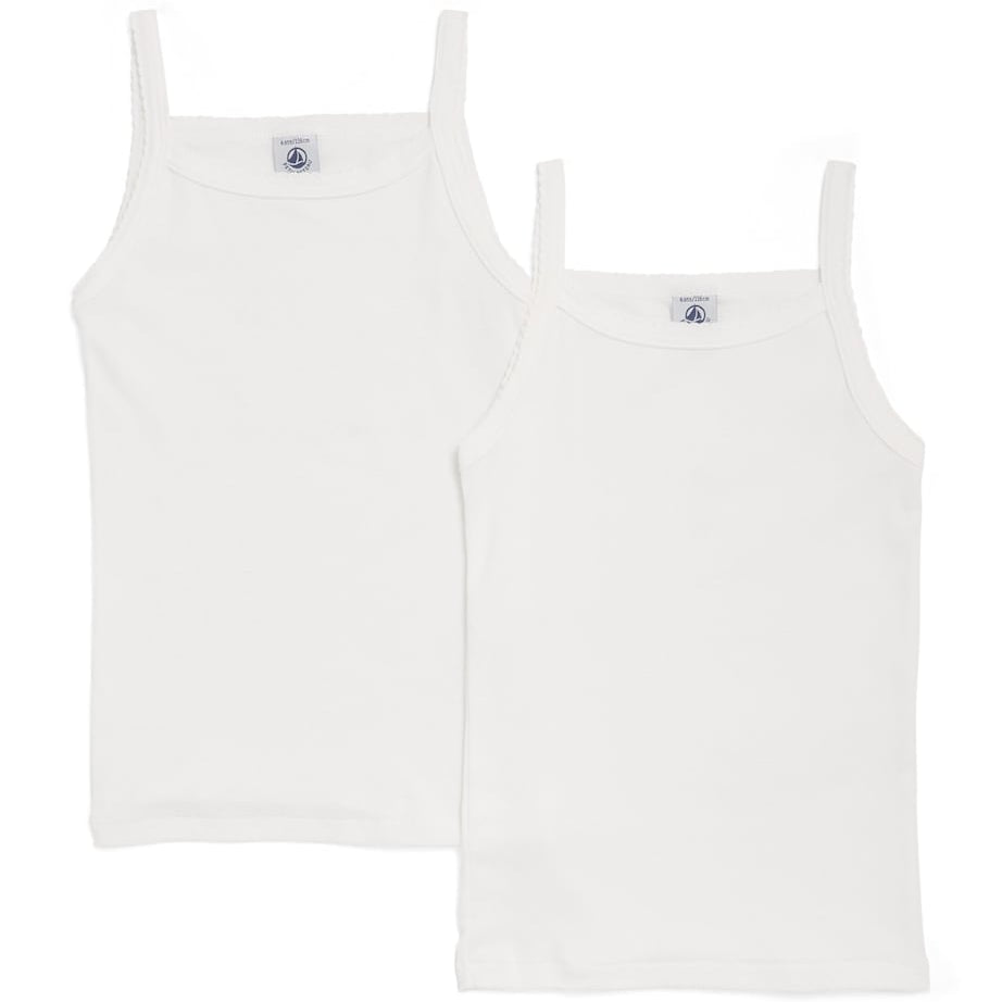 Petit Bateau Set of 2 Organic Cotton Vest Tops (2-14 Years)