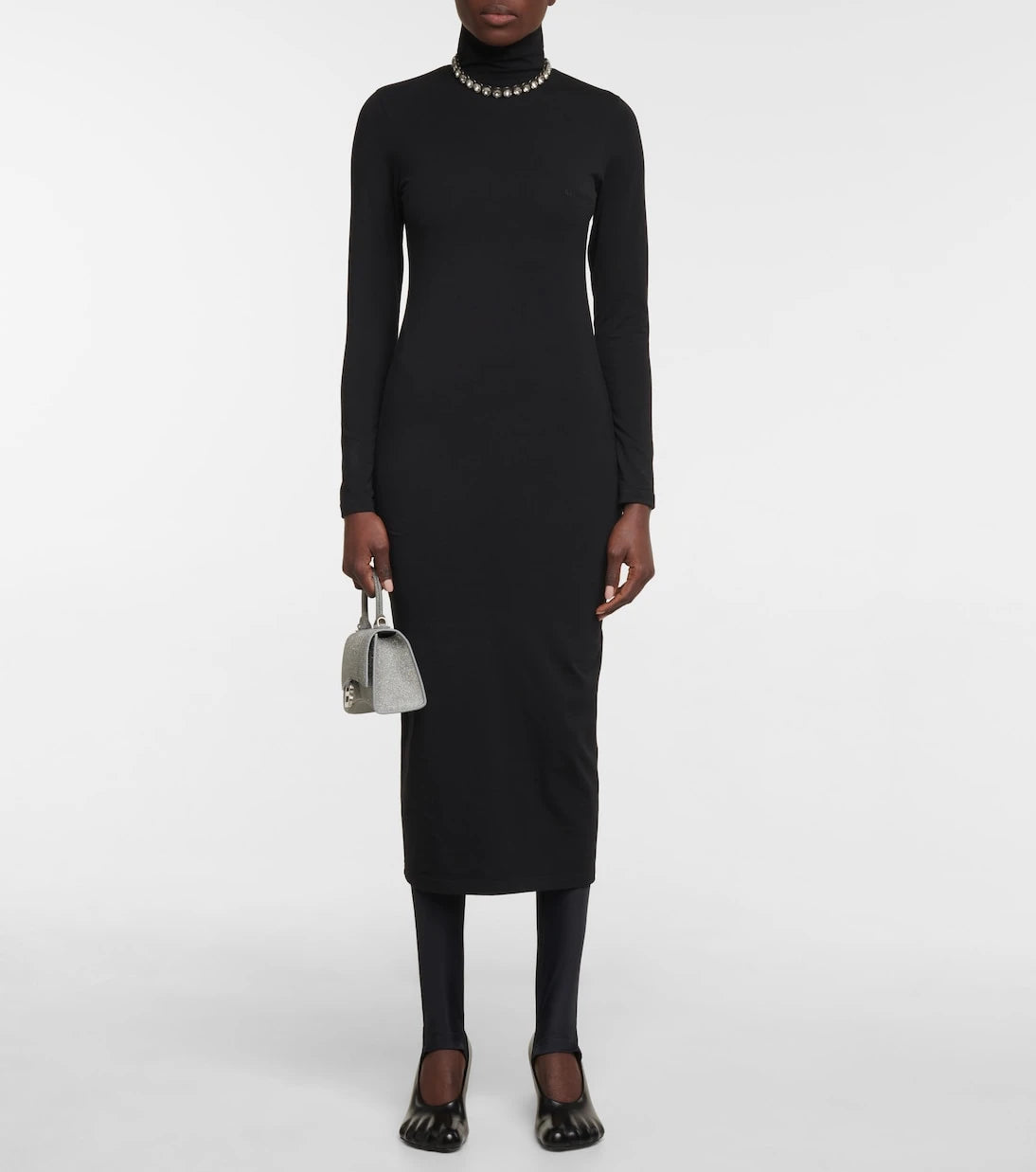 Balenciaga - حذاء بكعب عالٍ من الجلد