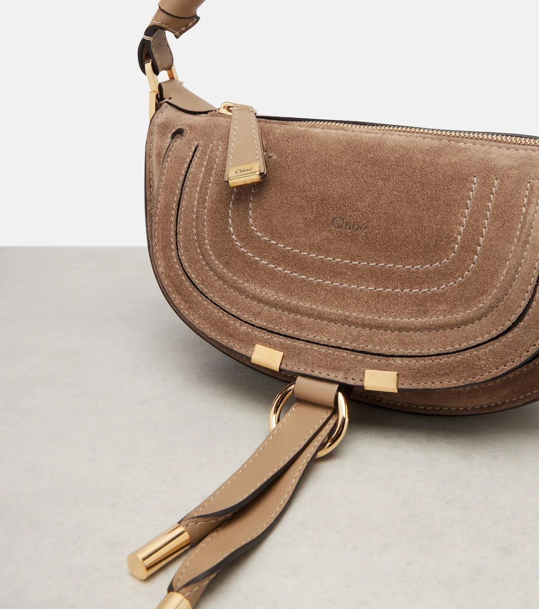 Chloé - Marcie Mini suede shoulder bag