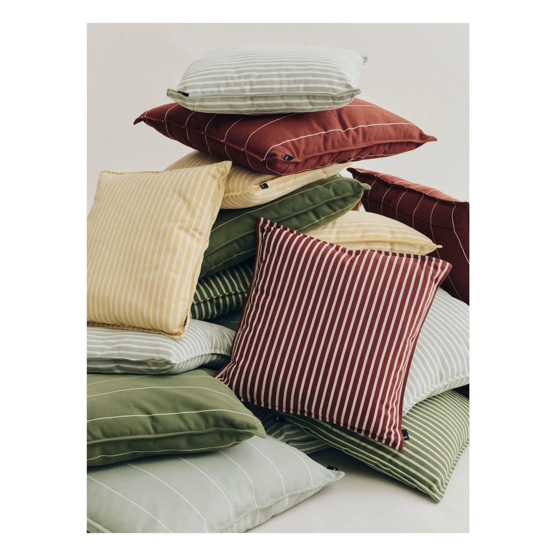 Hay - Terrazza outdoor striped cushion | Yellow