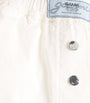 GANNI White Organic Cotton Elasticated Shorts
