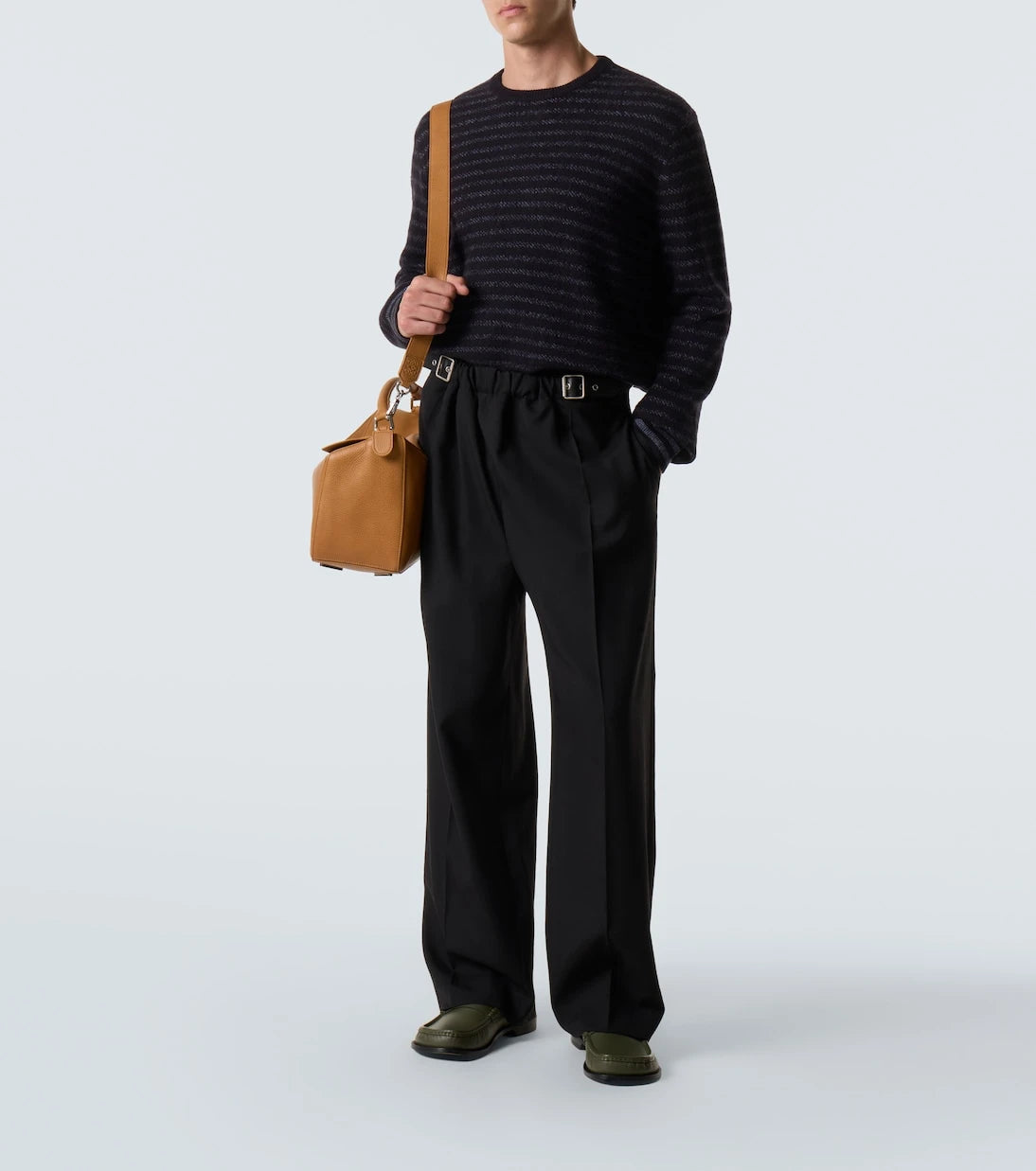 Loewe - Anagram striped wool sweater