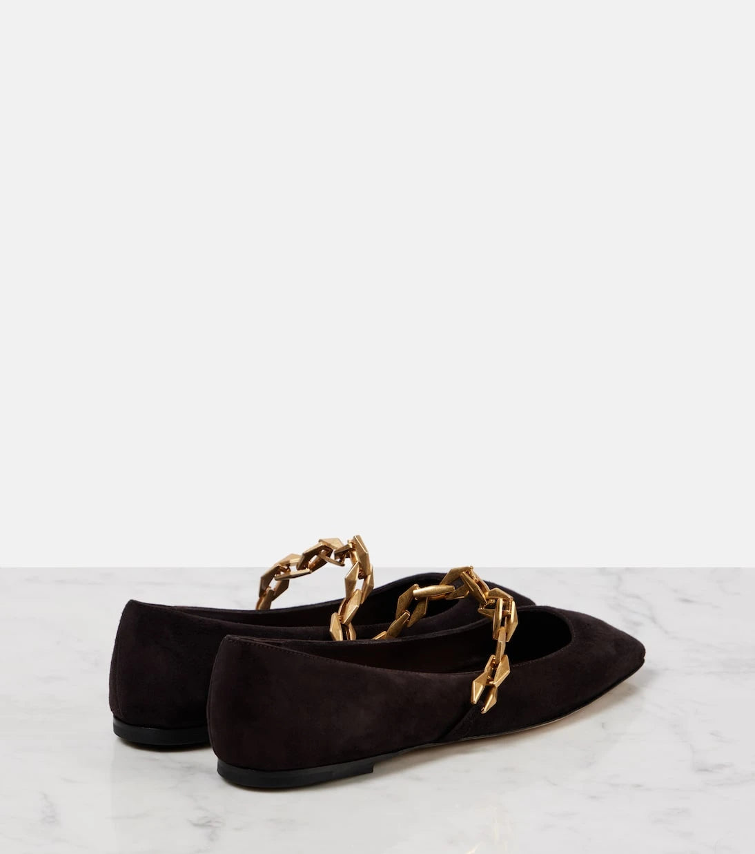 Jimmy Choo - Diamond Tilda suede Mary Jane flats