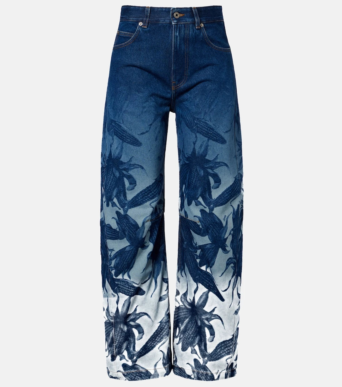 Loewe - Paula's Ibiza printed barrel-leg jeans