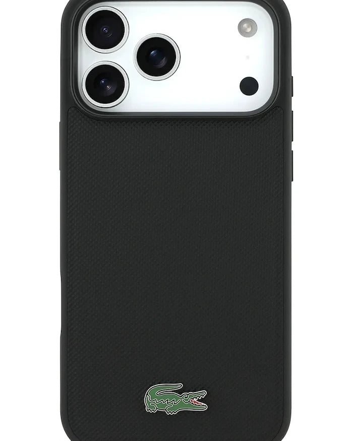Lacoste MagSafe iPhone 17 Pro Max için Dahili Manyetik Halkalı Telefon Kılıfı