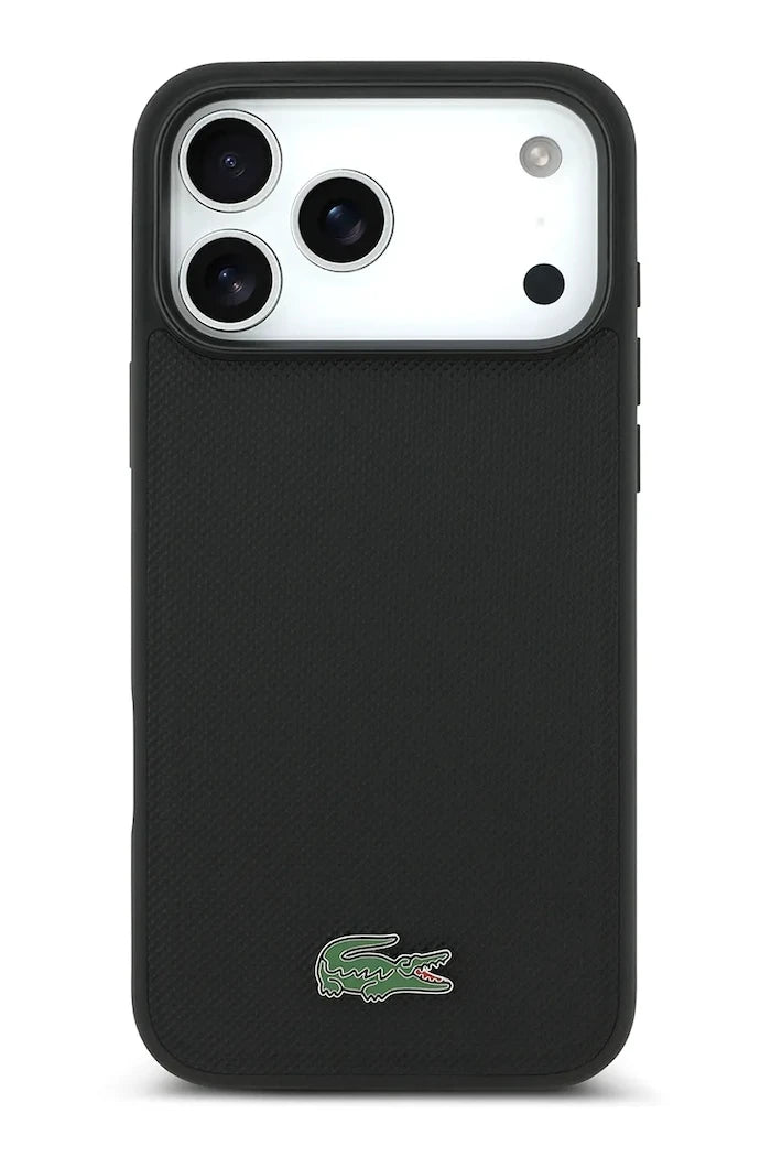 Lacoste MagSafe iPhone 17 Pro Max için Dahili Manyetik Halkalı Telefon Kılıfı
