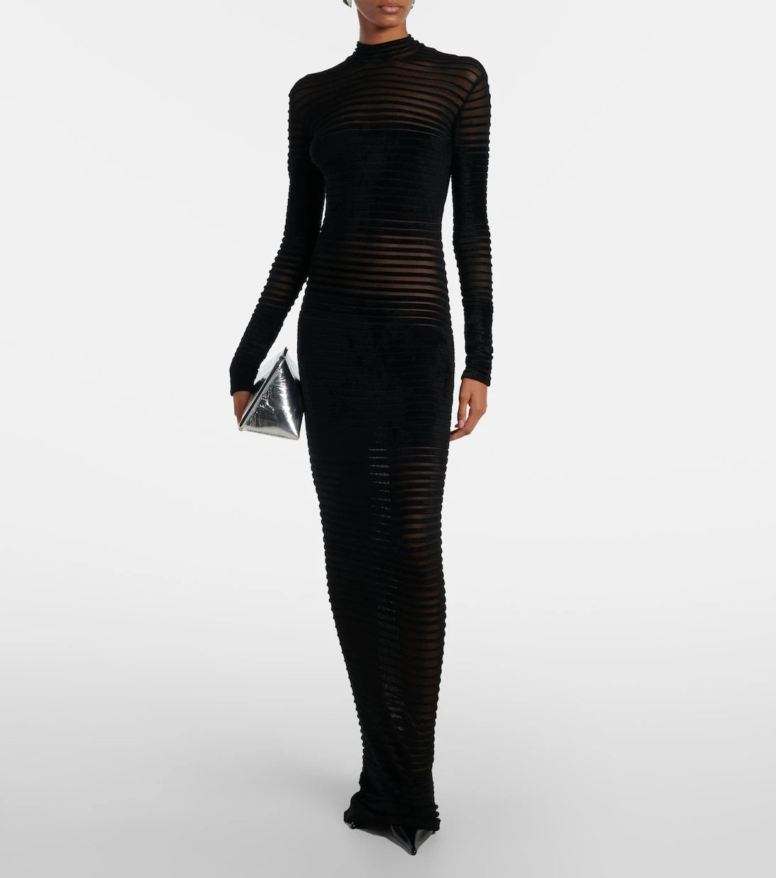 Mugler - re/edit semi-sheer gown