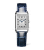 Jaeger-LeCoultre Small Stainless Steel and Diamond Reverso Classic Duetto Watch 21mm