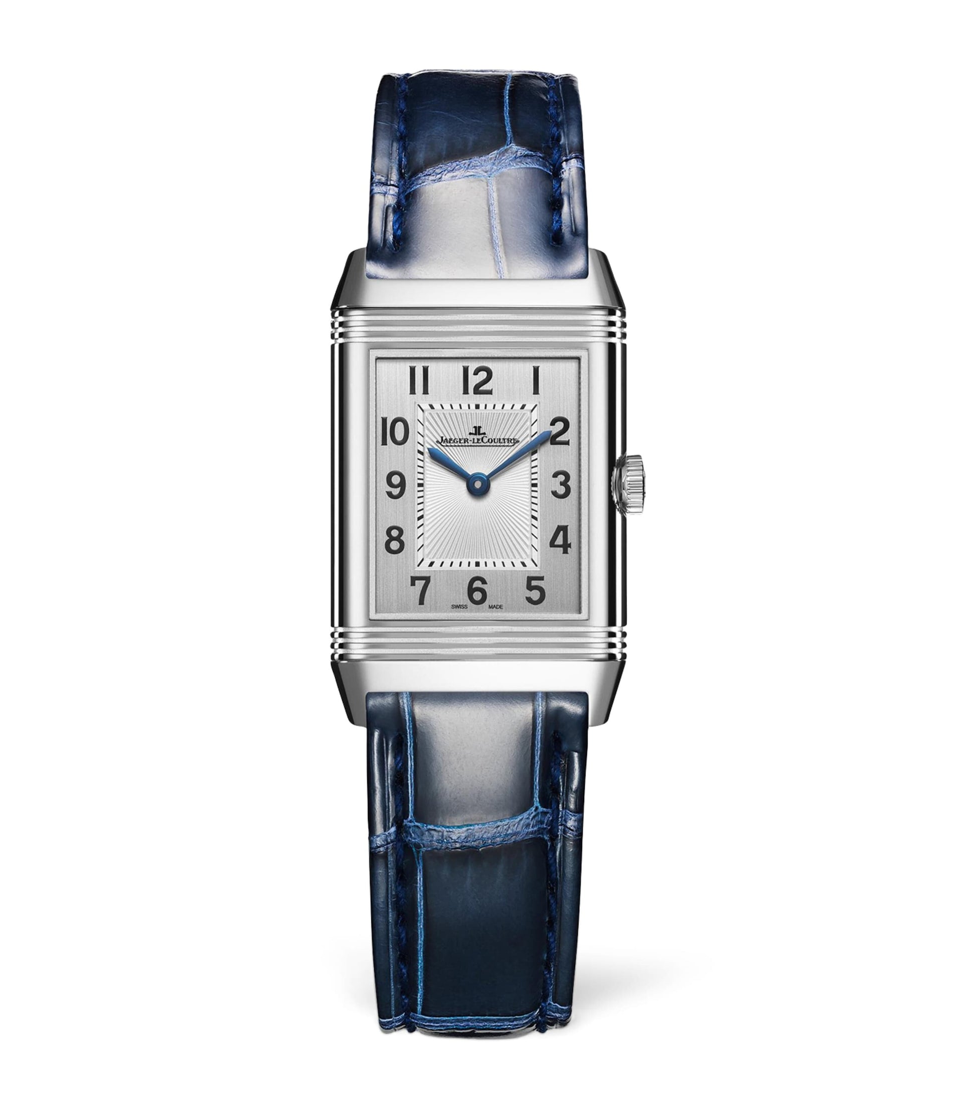 Jaeger-LeCoultre Small Stainless Steel and Diamond Reverso Classic Duetto Watch 21mm
