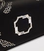 Malone Souliers Black Satin Embellished Vivien Clutch Bag