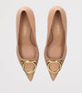Salvatore Ferragamo Nude Leather Lara Pumps 70
