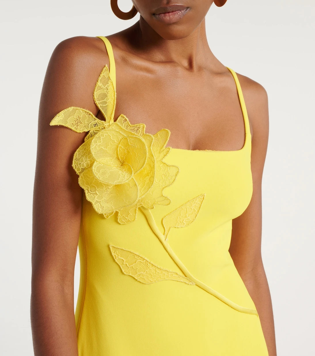 David Koma - Floral-appliqué gown