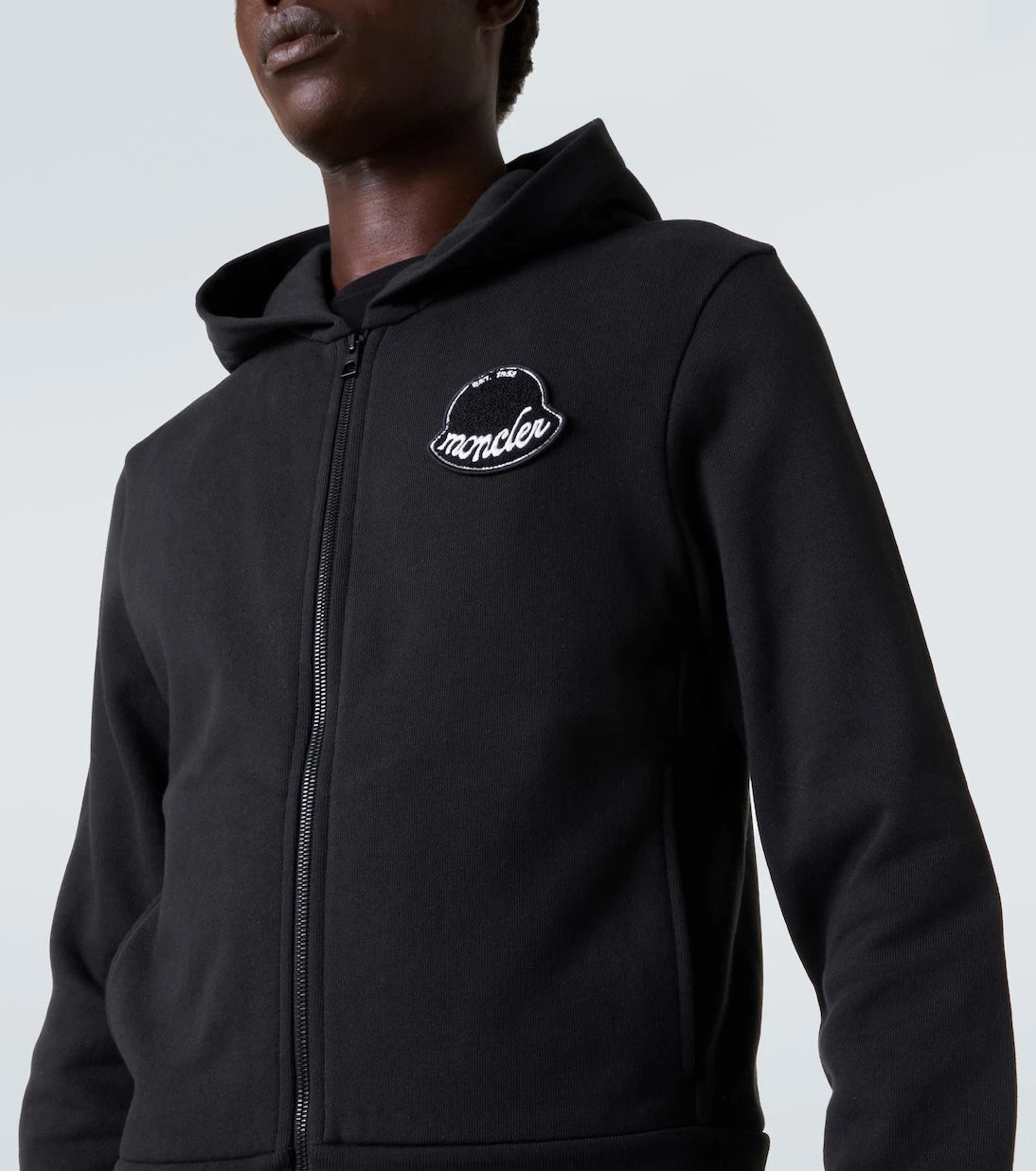 Moncler - Logo cotton jersey hoodie