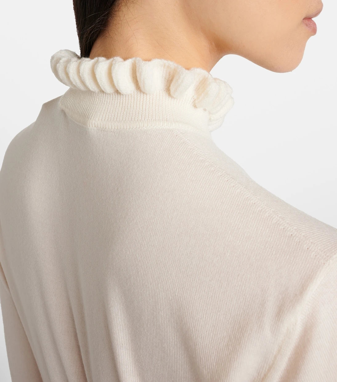 McQueen - Scalloped wool-blend sweater