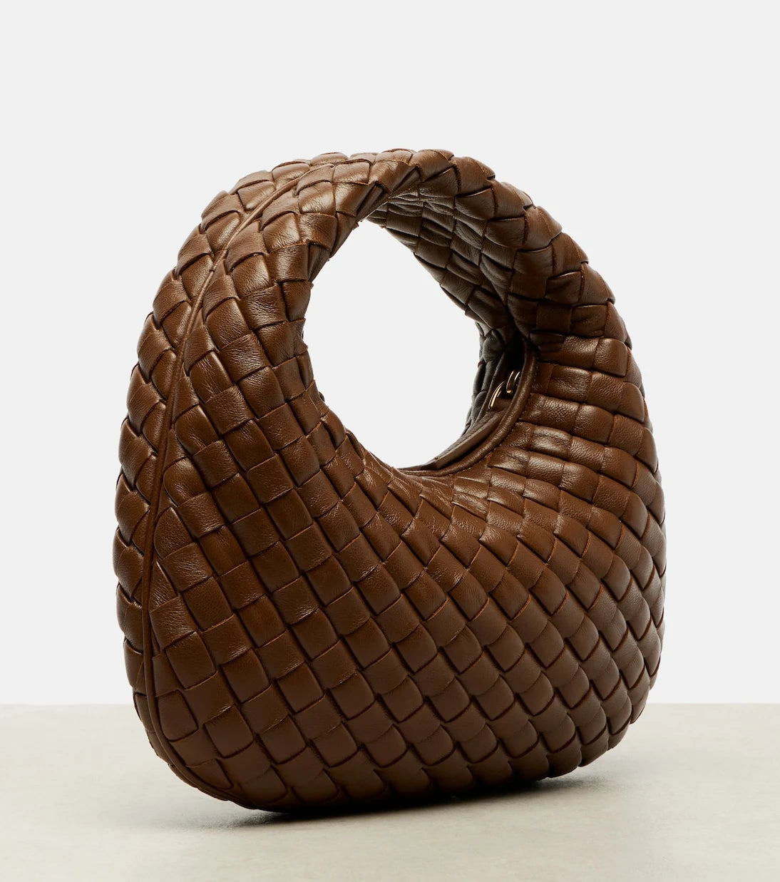 Bottega Veneta - حقيبة يد علوية من الجلد بيبي فينيتا