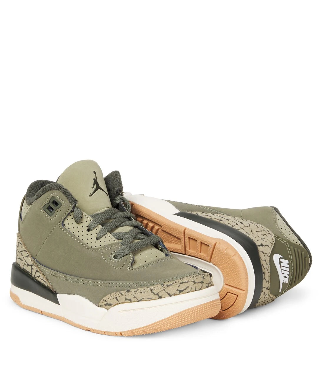 Nike Kids - Air Jordan 3 Retro leather sneakers