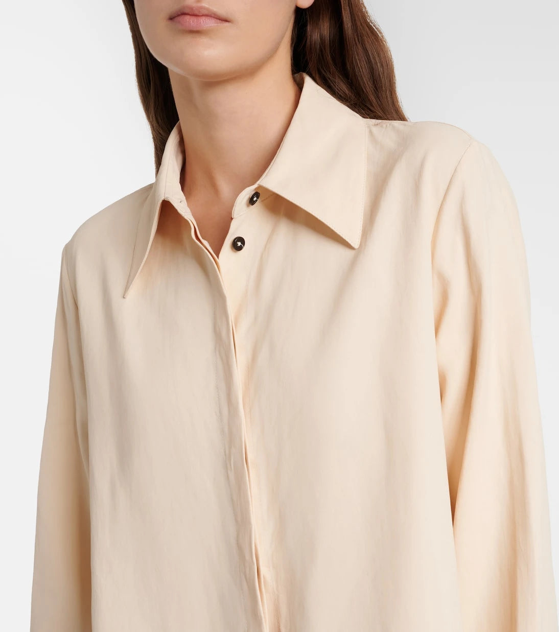 Jil Sander - Oversized linen shirt dress