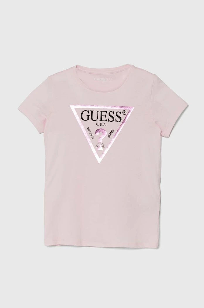 Детска памучна тениска Guess