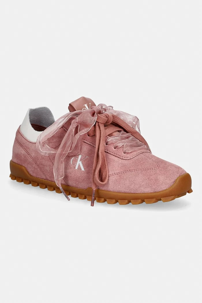 Calvin Klein LOW PROFILE RUN MG SUE DB LACES kadın spor ayakkabı