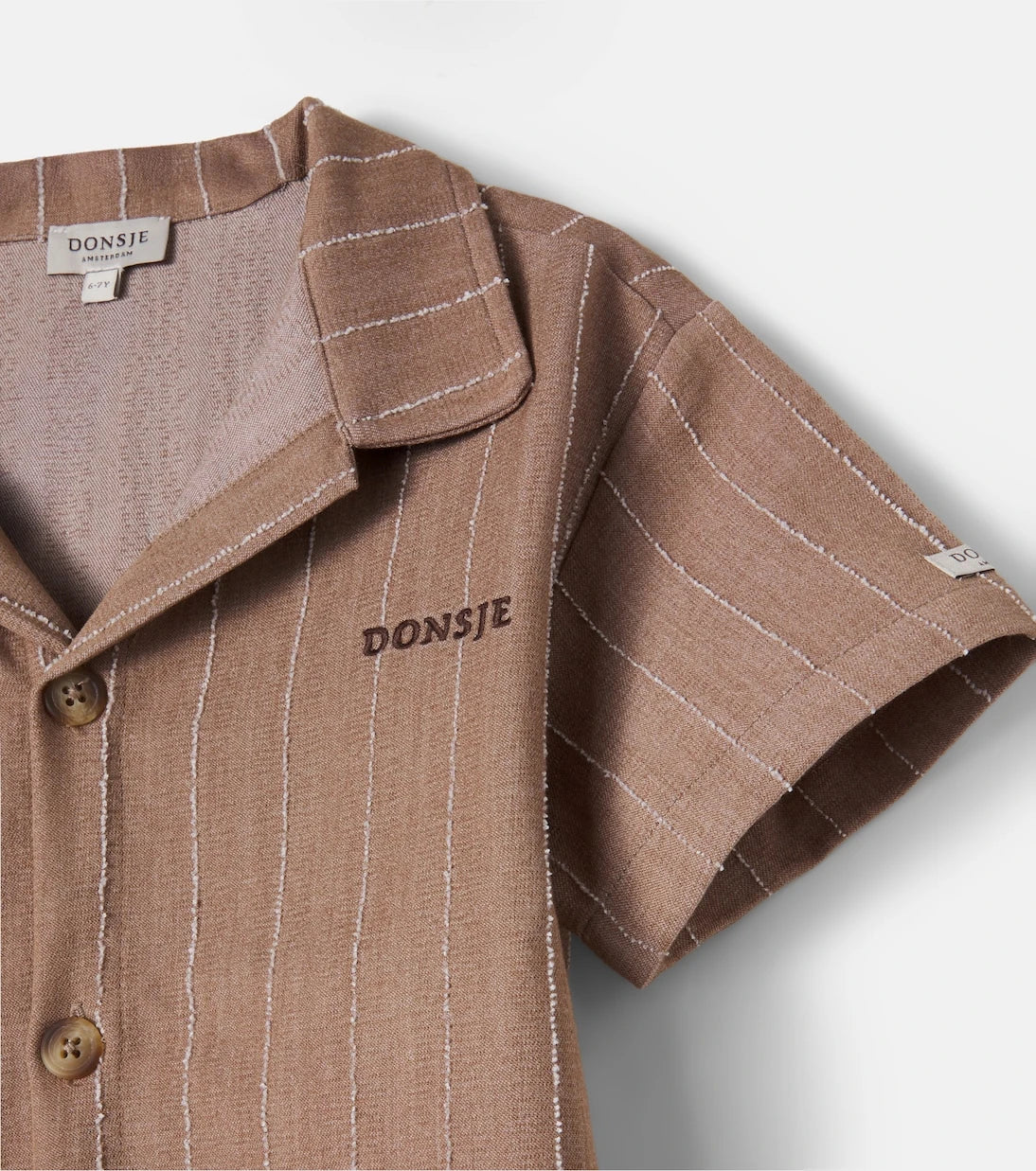 Donsje - Lucian striped bowling shirt