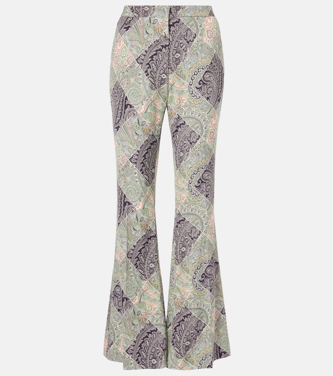 Etro - Paisley high-rise flared pants