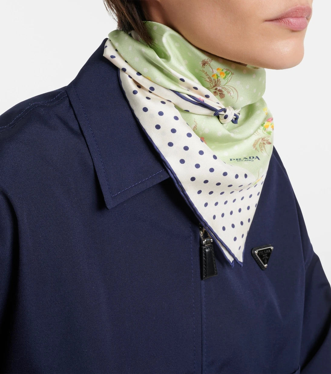 Prada - Printed silk twill scarf