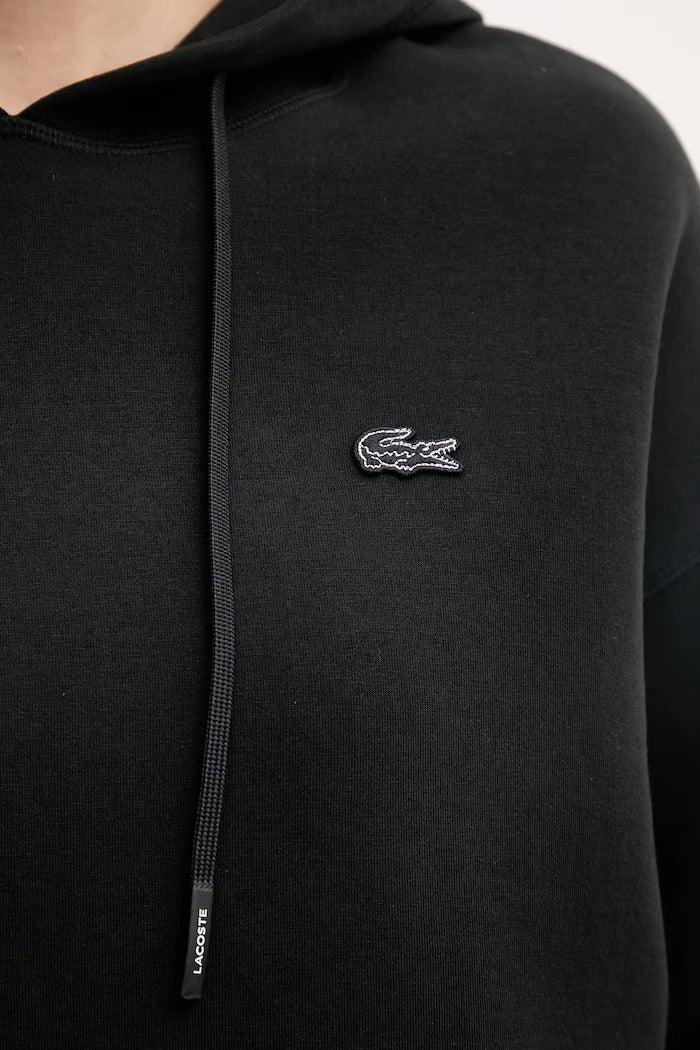 Lacoste суичър с качулка дамски с памук